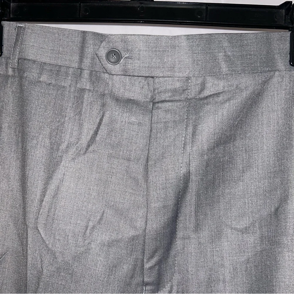 Giorgio Fiorelli Suit Pants Grey 60/55 Slacks Flat Front Dress Pants No Pleats